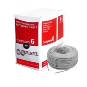 Premium Line  Cable UTP, CAT6, Roll 305M, PVC, Gray