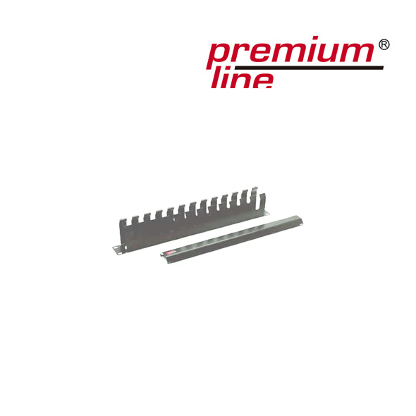 PremiumLine 1U cable management with cover