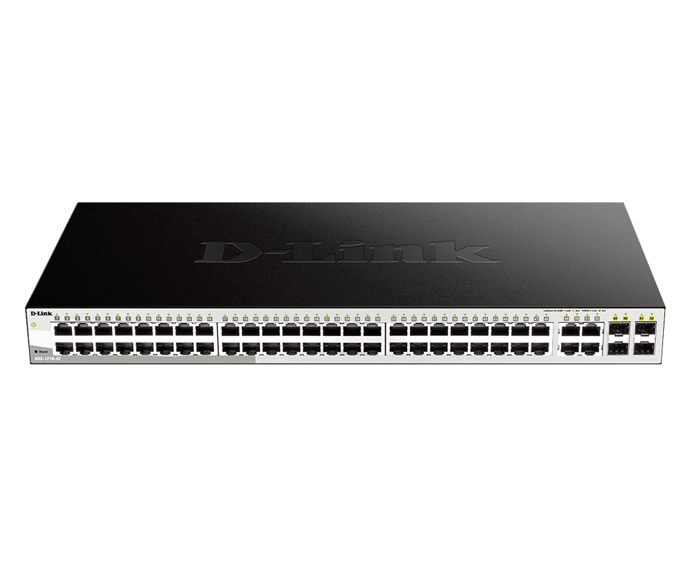 D-Link 48-Port 10/100/1000Base-Twith 4  Combo 1000BaseT/SFP ports Smart Switch