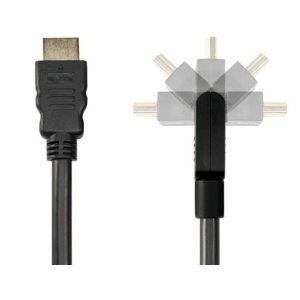 SANUS 6.6' Pivoting HDMI Cable; Pivot connector and flexible cable