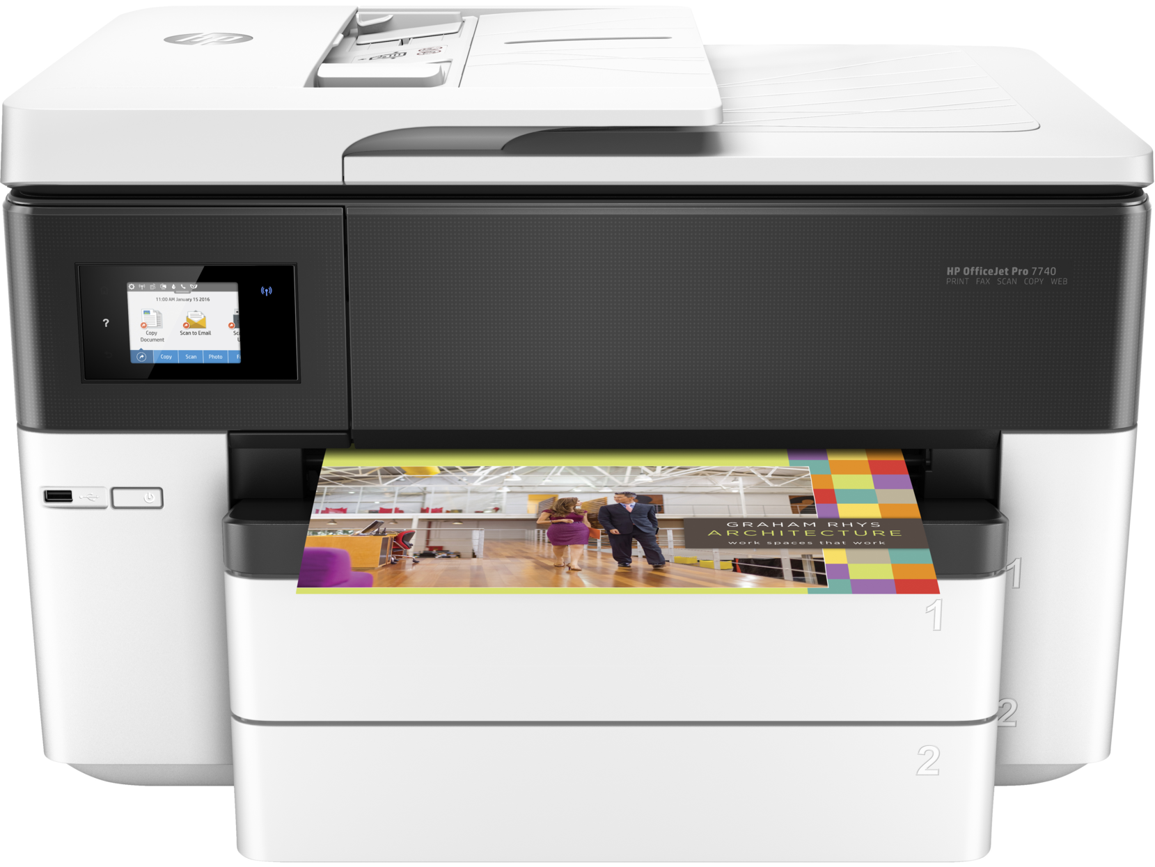 HP OfficeJet Pro 7740 Wide Format All-in-One Printer, A3