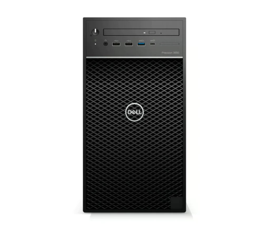 DELL Precision 3650 Tower : Intel Xeon W-1350, 12 MB Cache, 6 Core, 3.3 GHz ,Nvidia T600, 4GB, 4 mDP to DP adapter