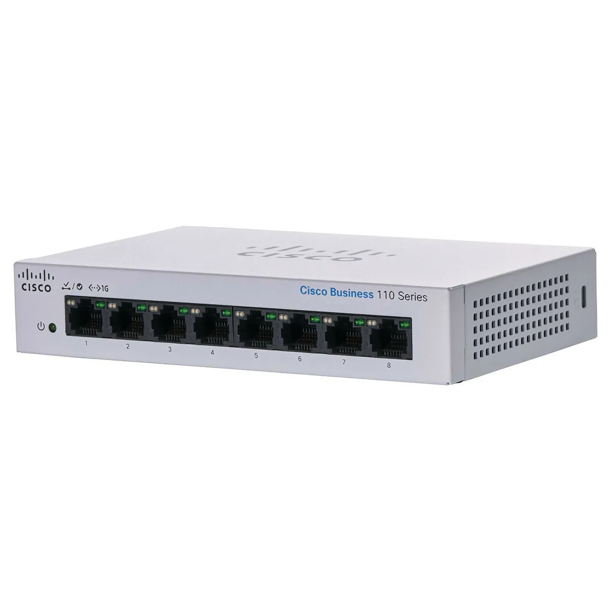 Cisco CBS110 Unmanaged 8 port GE, Desktop, Ext PS Switch