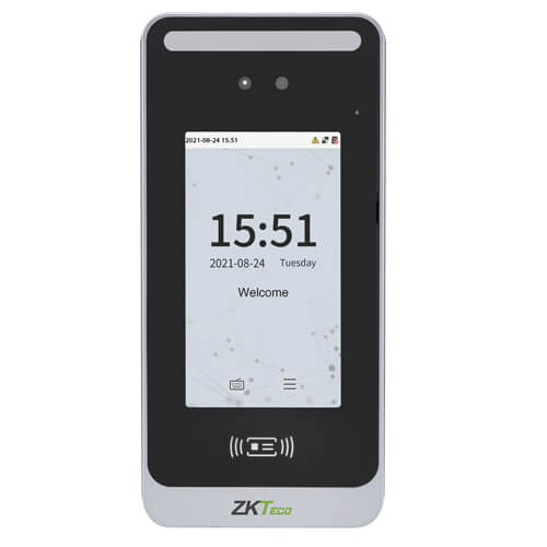 ZKteco SpeedFace M4 , Display: 5" Touch Screen ,Face Capacity 6,000 ,Palm Capacity 3,000 ,Card Capacity 10,000 ,Software ( License Only ), QR Code With Bio Security Only “Visitor Model”