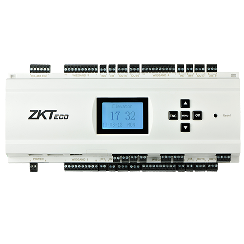 ZKTeco, EX16, Elevator Floor Extension Board Floor Button Control Relay: 16, Communication to EC10 RS485 RS485 address Set by DIP switch
