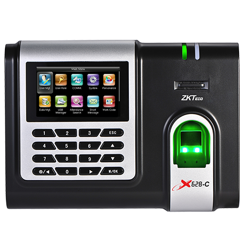 ZKteco, X628-C, Fingerprint Capacity: 3000, ID Card Capacity: 10000, Record Capacity:100,000, Communication: TCP/IP