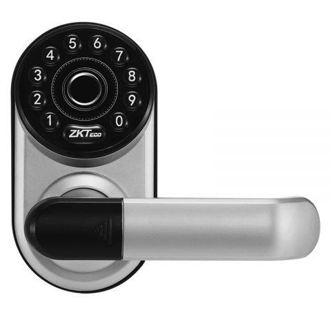 ZKteco, ML300 R/L, Bluetooth-Enabled Fingerprint Keypad Smart Lock, User Capacity: 100, Fingerprint Capacity: 100, Passcode Capacity: 100