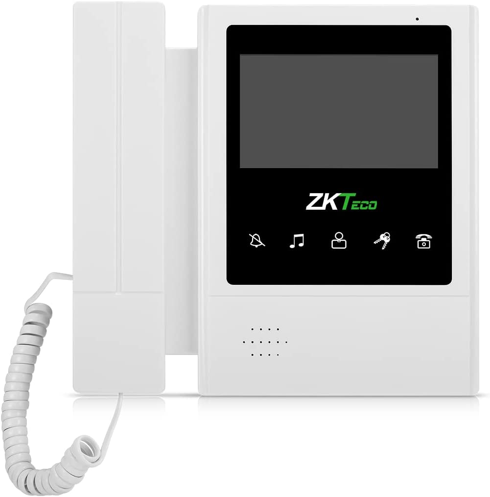 ZKteco VDPI-B4 , 4.3 inch TFT Color Monitor, 2-way audio communication over analog network ,Touch Button Embedded on Panel