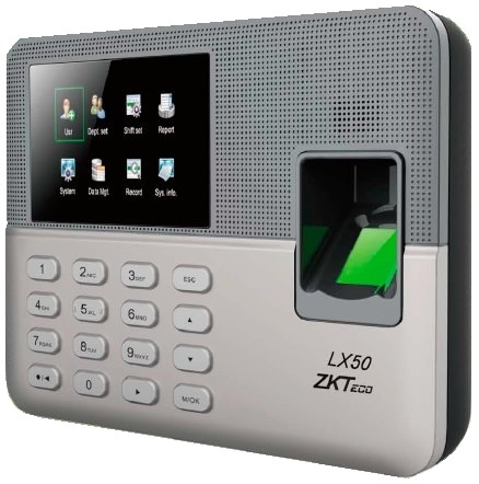 ZKteco, LX50, Fingerprint Capacity: 500, Record Capacity:50,000