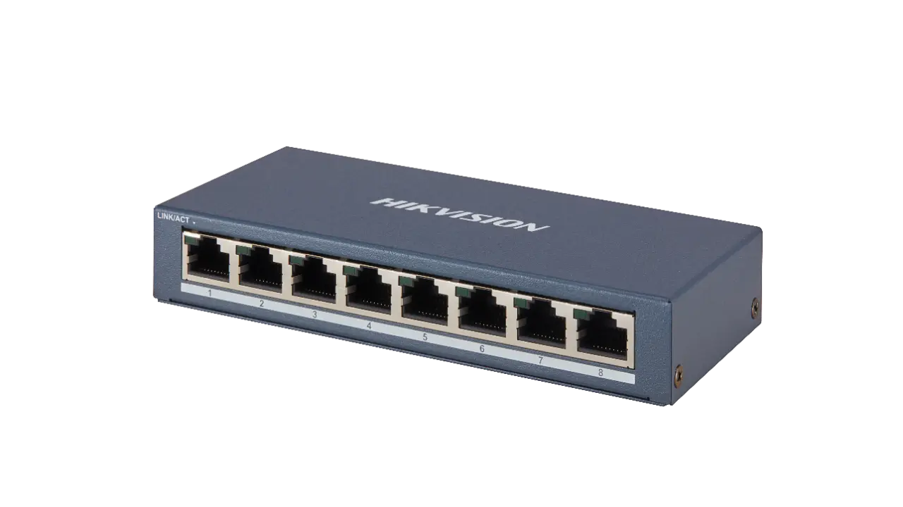 Hikvision DS-3E0508-E(B)(O-STD) , 8 Port Gigabit Unmanaged Switch