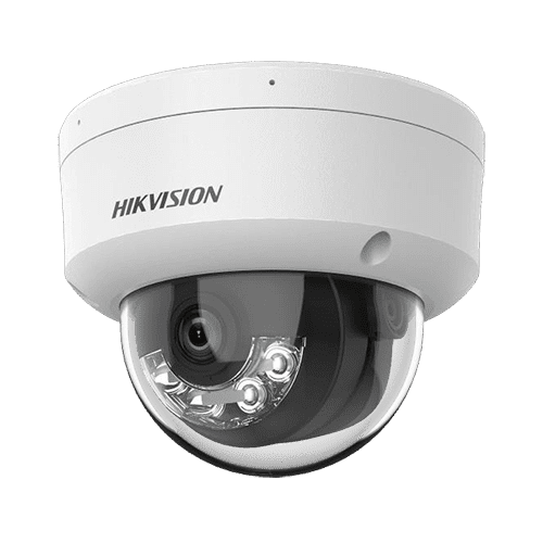 Hikvision DS-2CD1123G2-LIU(2.8mm)(O-STD) , 2MP Smart Dual Light Network Dome Camera , Built-in microphone, DC12V & PoE, Support mobile monitoring via Hik- Connect ,