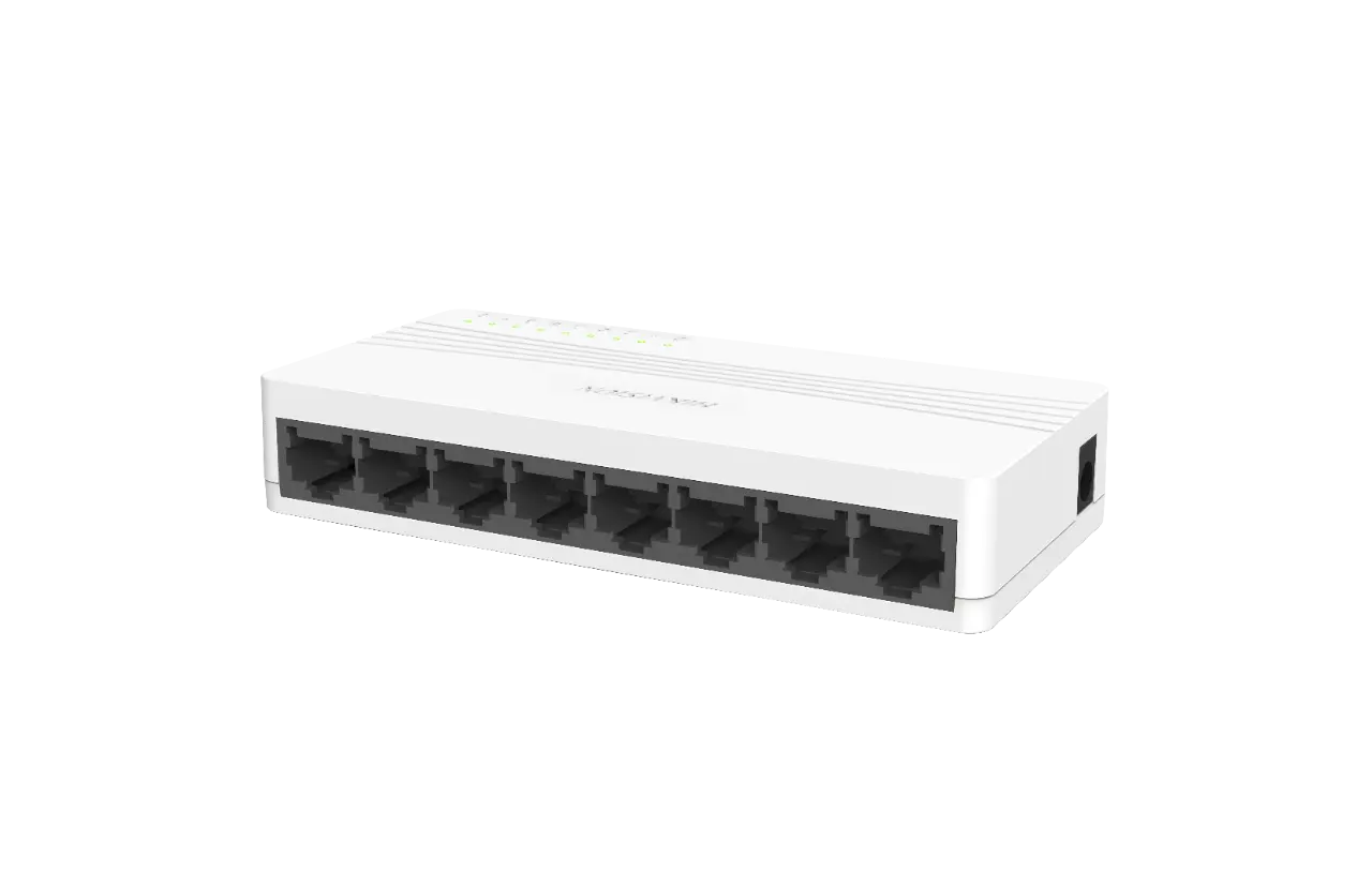 Hikvision  DS-3E0108D-E(O-STD) , 8 Port Fast Ethernet Unmanaged Desktop Switch