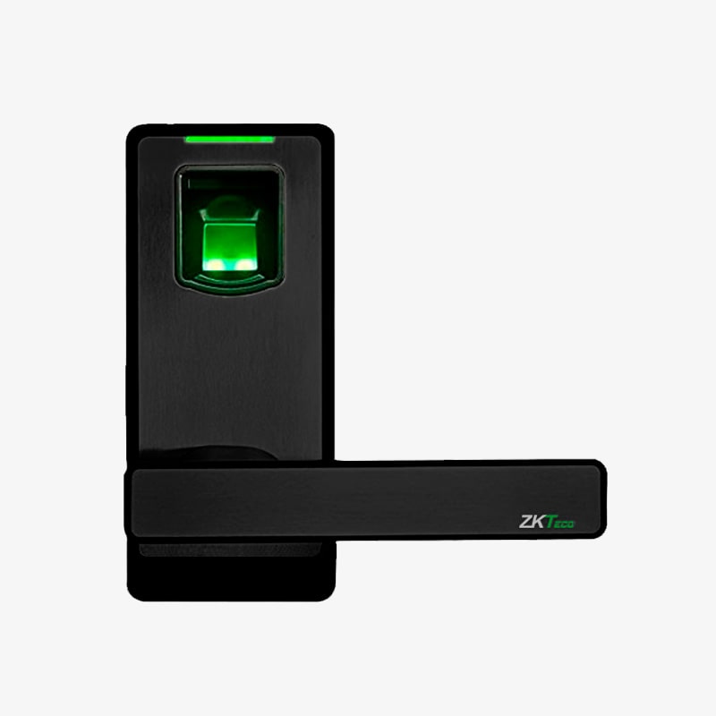 ZKteco, PL10, Rugged ABS Plastic Casing Support Finger and ID Card, User Capacity Admin -10, Normal User: 60, Temporary User: 20 Door Thickness: 30-60 mm.
